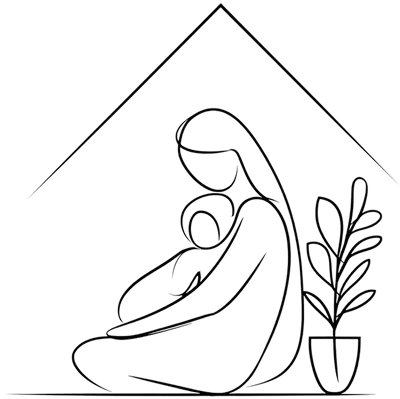 Ilustrație care sugerează siguranța și confortul copilului în mediul său de acasă